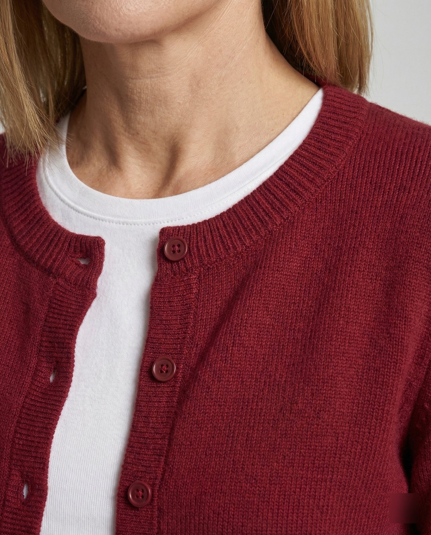 Damen Cardigan Kurz Feinstrick Rippborte Modern