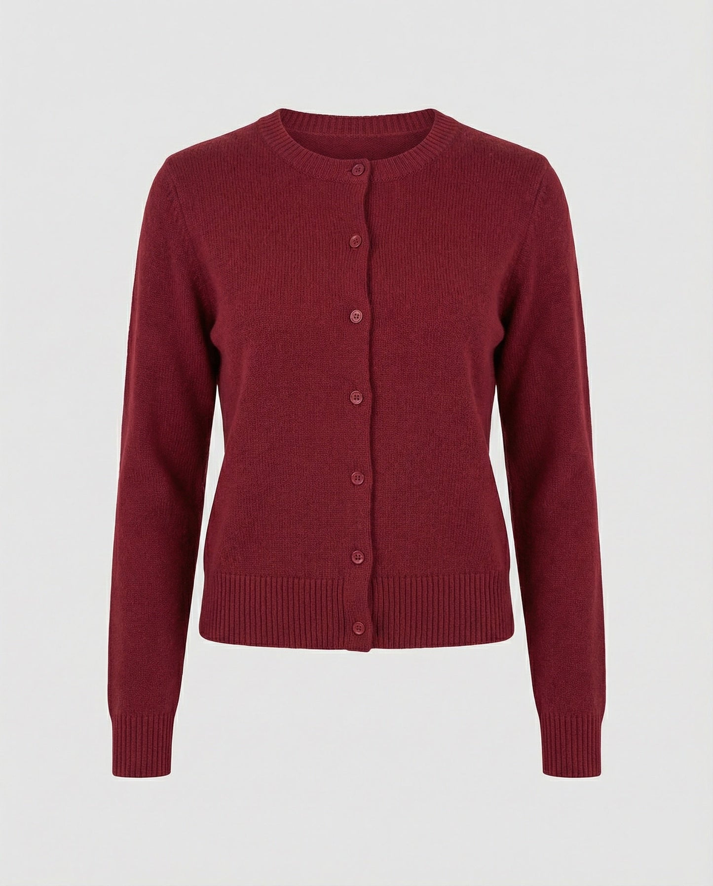 Damen Cardigan Kurz Feinstrick Rippborte Modern
