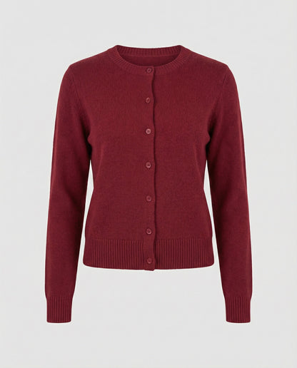 Damen Cardigan Kurz Feinstrick Rippborte Modern