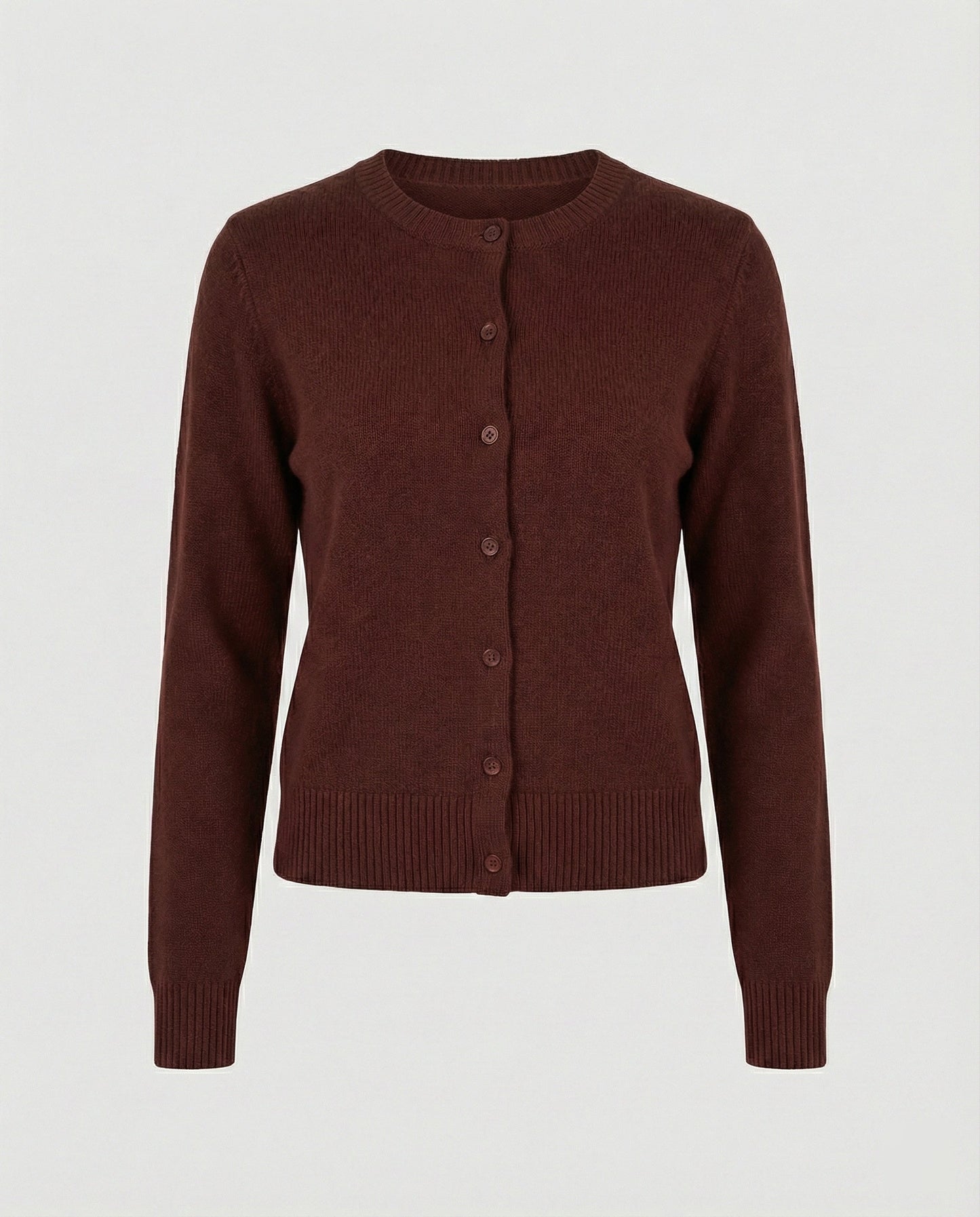 Damen Cardigan Kurz Feinstrick Rippborte Modern