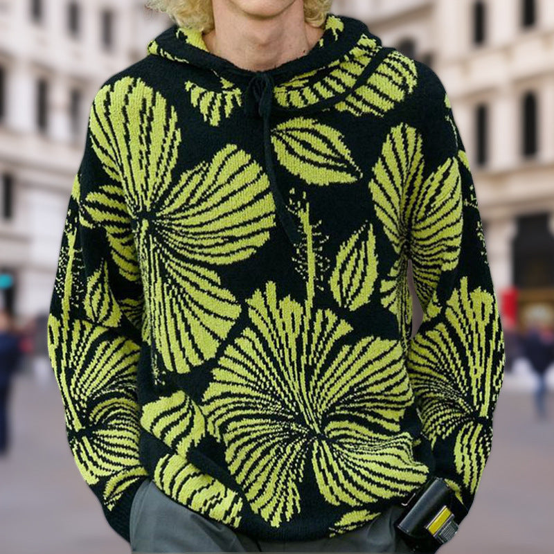 Ein perfekter Titel wäre: Unisex Kapuzenpullover mit floralem Design