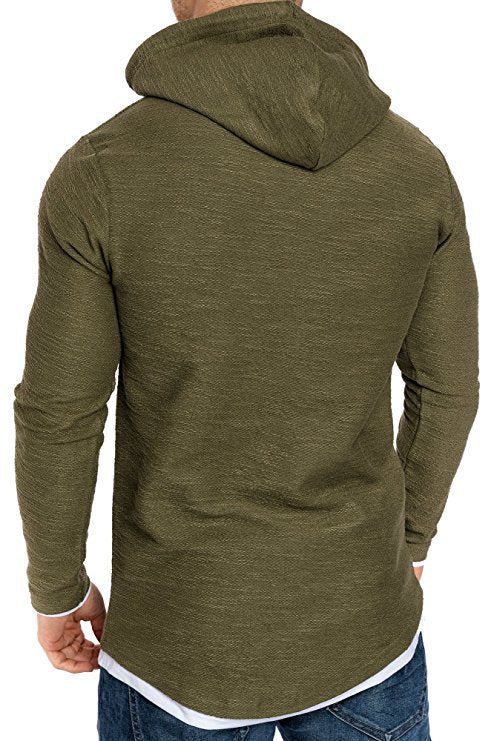 Herren Kapuzenpullover Langarm Sportlich Moderne Struktur
