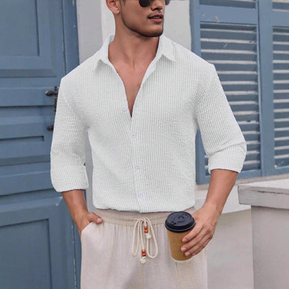 Herren Hemd Schmale Streifen Slim Fit Modern - BerlinGlamour