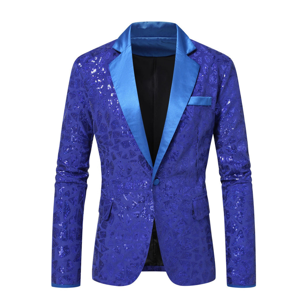 Herren Blazer Glitzernd Festlich Elegant