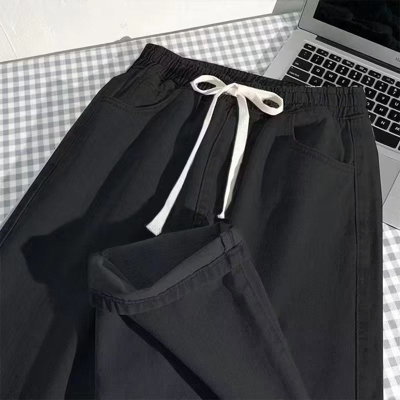 Herren Freizeithose Sportlich Mit Kordelzug und Taschen