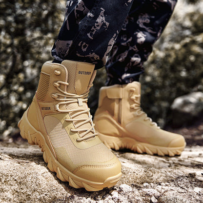 Wanderstiefel Herren Outdoor Rutschfest Atmungsaktiv