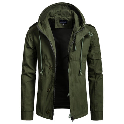 Herren Outdoor-Jacke Warm Wasserfest Mit Taschen