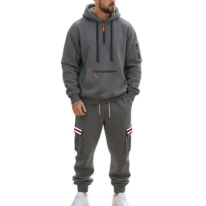 Herren Jogginganzug Sportlich Sweatshirt Hose Baumwolle