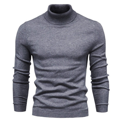 Herren Rollkragenpullover Fein Strick Elegante Optik