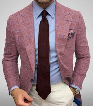 Herren Karoanzug Elegant Modern Slimfit