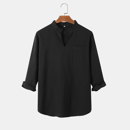 Herren Langarmhemd Elegant Lässig Modern