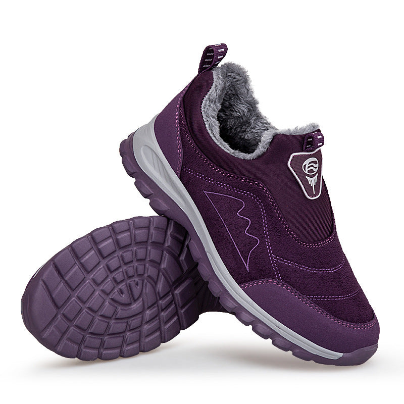 Damen Sneaker Warmfutter Slip-On Schuhe Winter