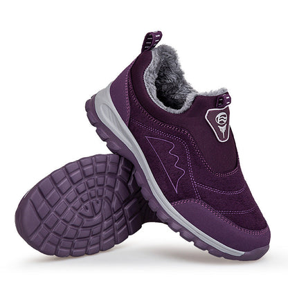 Damen Sneaker Warmfutter Slip-On Schuhe Winter