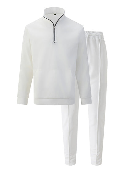 Sportlicher Herren Pullover Reißverschluss mit Jogginghosen