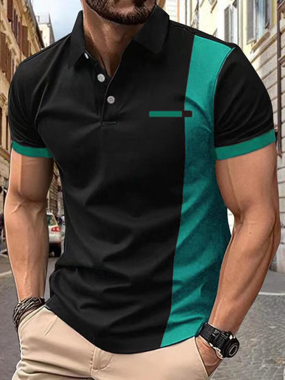 Herren Poloshirt Kurzarm Sportlich Sommer