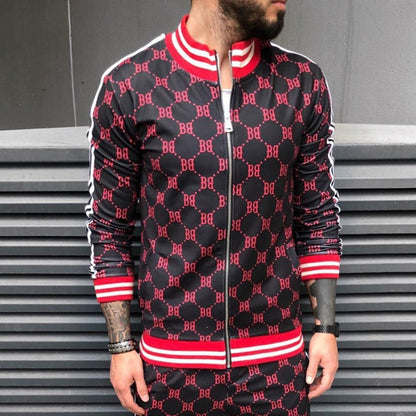 Herren Tracksuit Sportlich mit Grafikdruck Modern