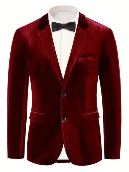 Herren Blazer Samt Elegant Berlin Style