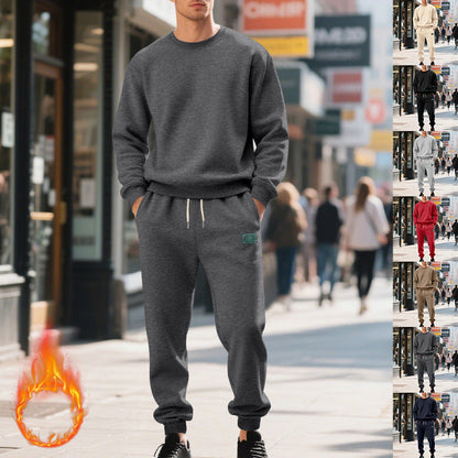Herren Sweatanzug Bequem Mit Taschen Und Kordelzug