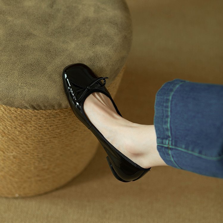 Damen Ballerinas Schleifen Detail Widerstandsfähig Elegant