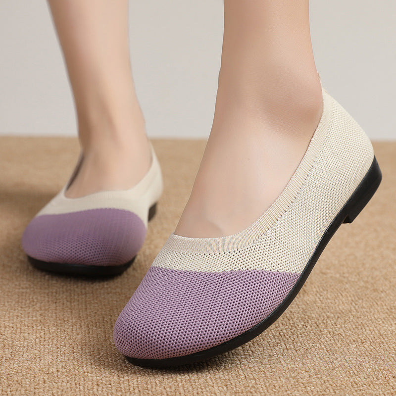 Damen Ballerinas Atmungsaktiv Komfortabel Schuhe