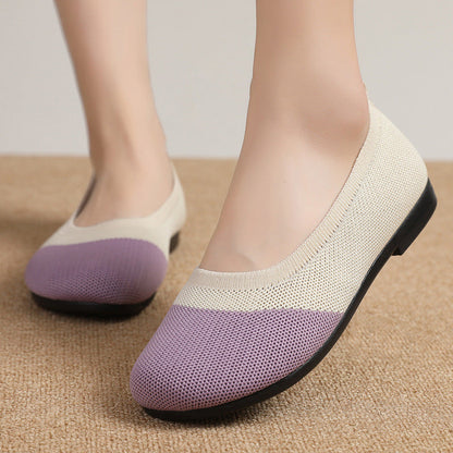 Damen Ballerinas Atmungsaktiv Komfortabel Schuhe