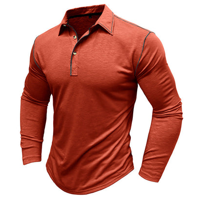 Herren Polohemd Langarm Sportlich Modern Berlin Style