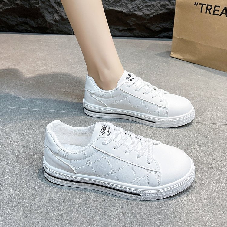 Damen Sneaker Atmungsaktiv Rutschfest Weiß