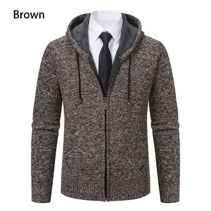 Herren Strickjacke Modern Schnitt Reißverschluss