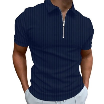 Herren Poloshirt Modern Kurzarm mit Streifen