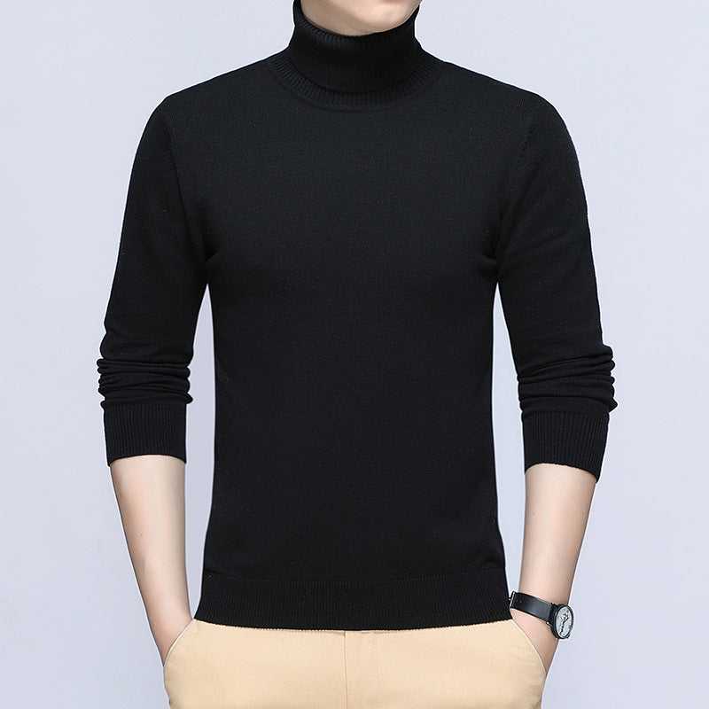 Herren Rollkragenpullover Baumwolle Atmungsaktiv Eleganz