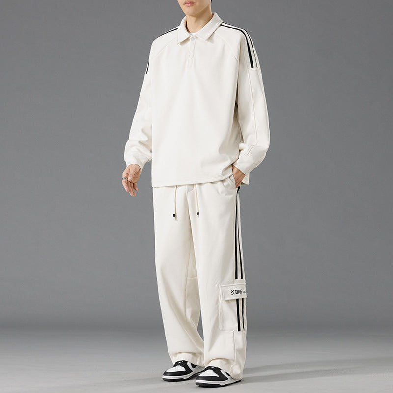 Herren Sportset Funktionstaschen Hochkragen Sportlich