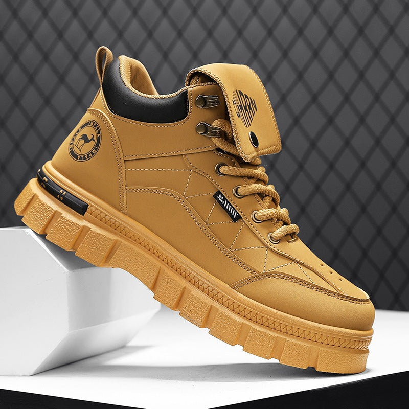 Damen Stiefel High-Top Robust mit verstärkter Sohle Winter
