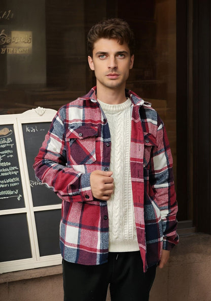 Herren Karottenjacke Lässig Casual Baumwolle