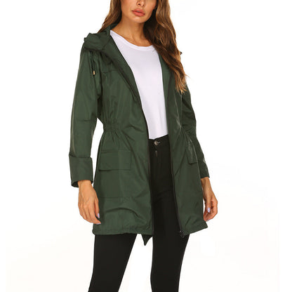 Damen Freizeitjacke Praktisch mit Verstellbund und großen Taschen