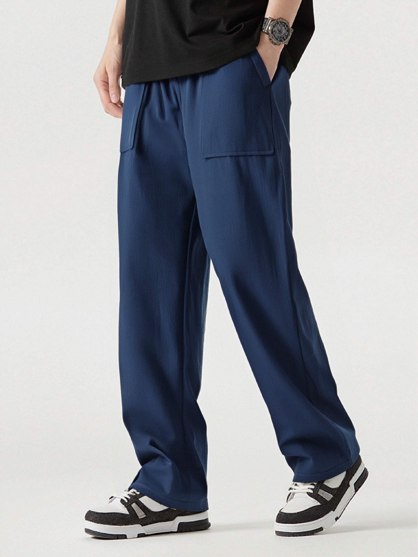Herren Cargo-Hose Bequem mit Taschen Elastisch