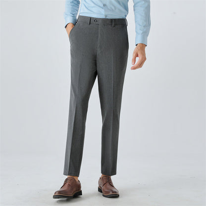 Herren Anzughose Slim Fit Schwarz mit Feinmuster - BerlinGlamour