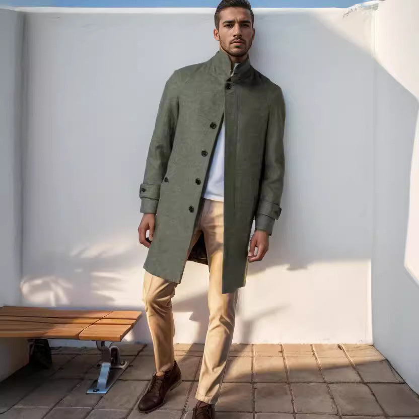 Eleganter und taillierter Trenchcoat aus hochwertiger Wolle BerlinGlamour für den modernen Online-Shop, mit einer Vielzahl von Stilen und Dessins, die den Kunden ein unvergessliches