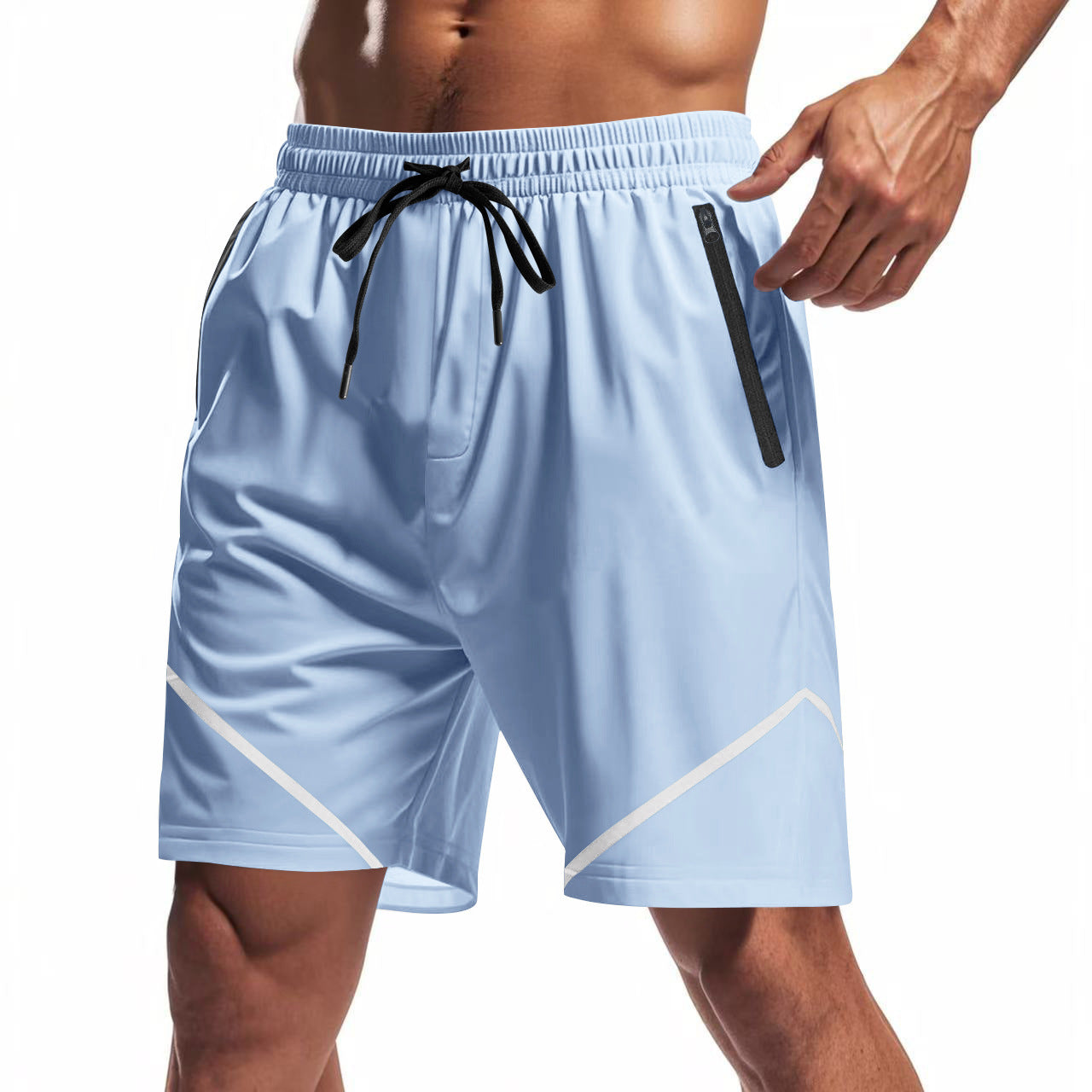 Laufshorts Herren Sport Shorts elastisch mit Taschen