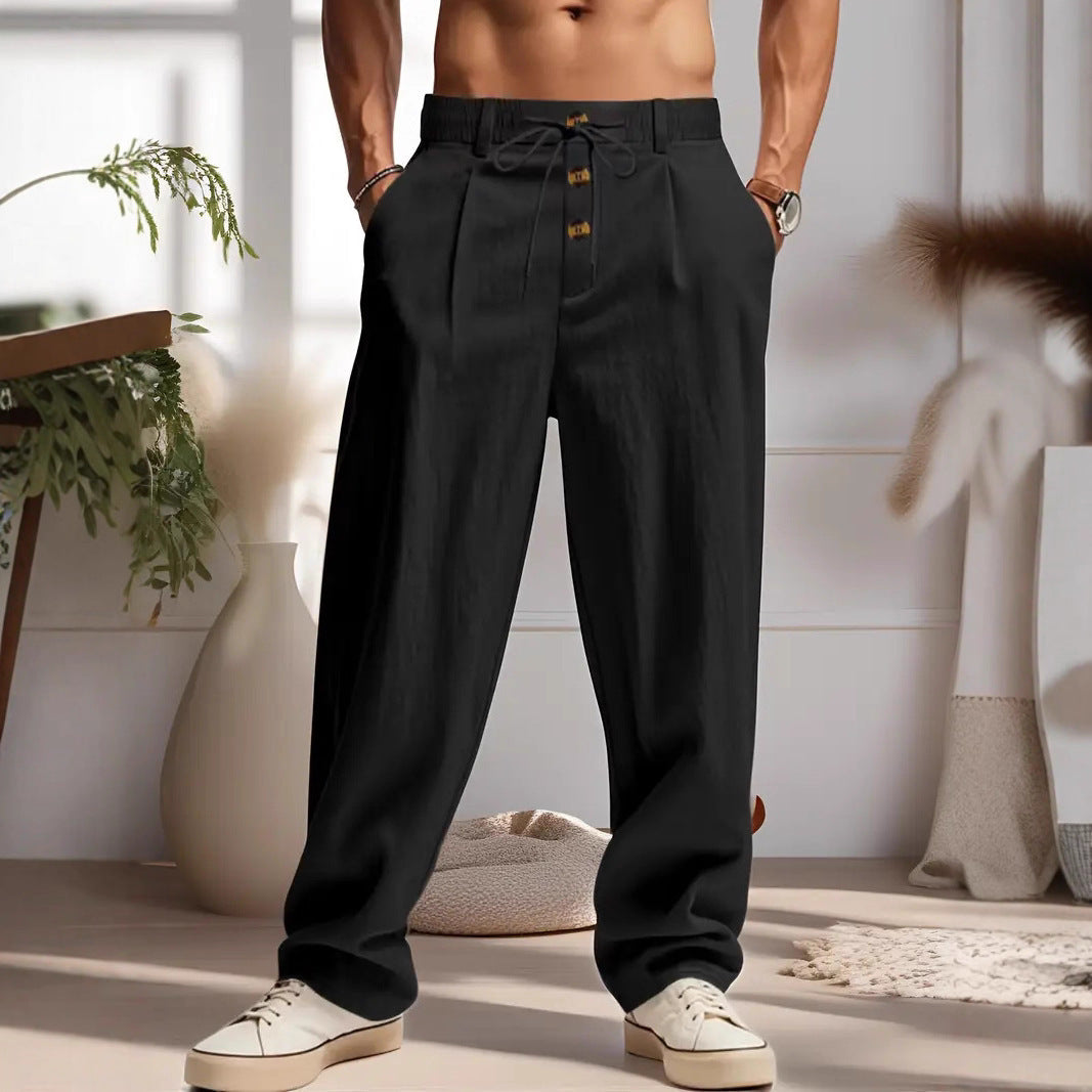Bequeme Herren Leinenhose Sommer Elegant