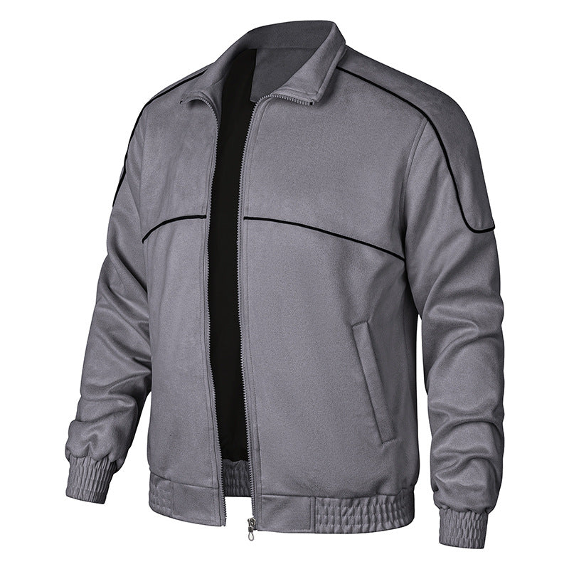 Herren Übergangsjacke Elastisch Sportlich mit Bündchen
