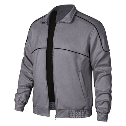 Herren Übergangsjacke Elastisch Sportlich mit Bündchen