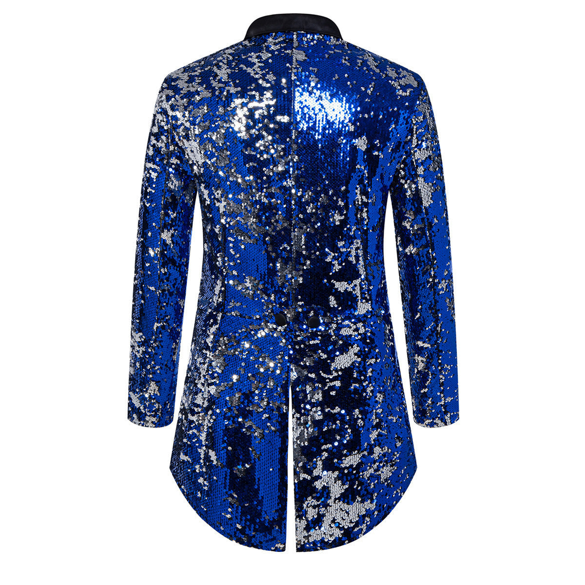 Herren Sakko Glitzer Pailletten Anzugjacke Glamour