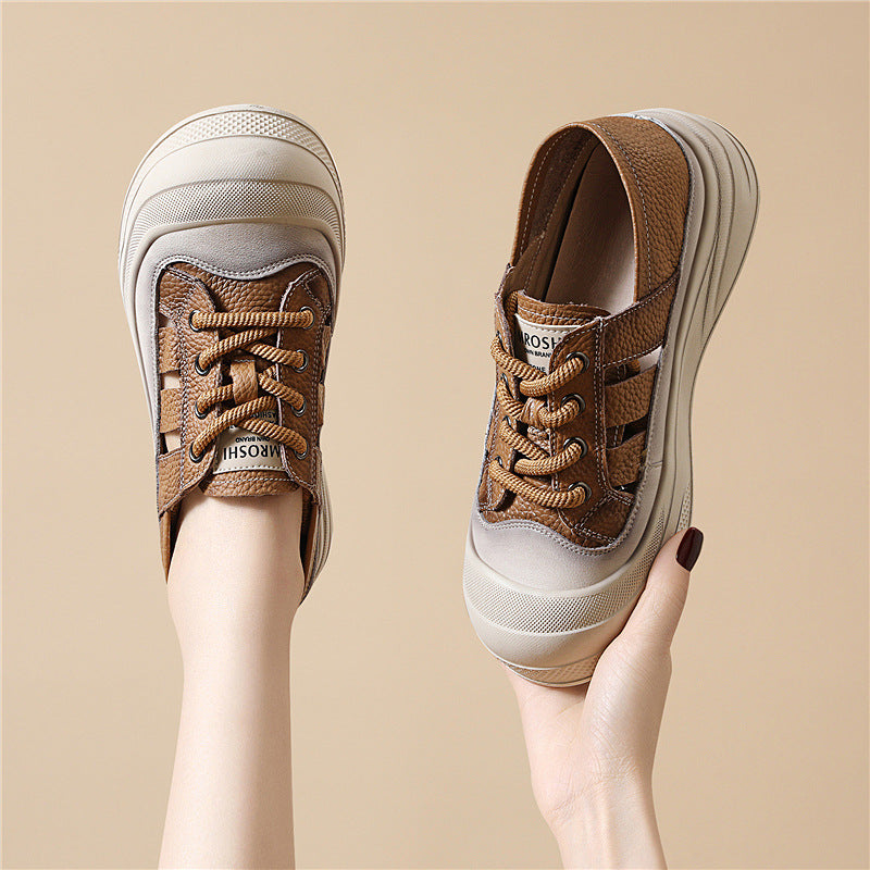 Damen Plateausneaker Atmungsaktiv Sportlich Modisch - BerlinGlamour