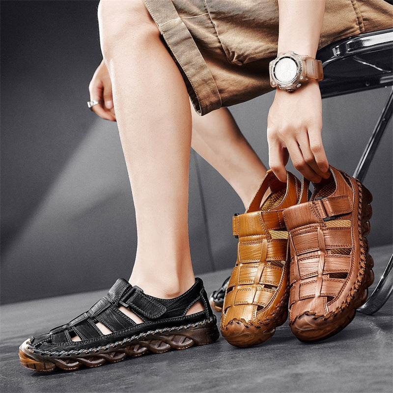 Damen Leder Schuhe Bequem Klettverschluss Freizeit