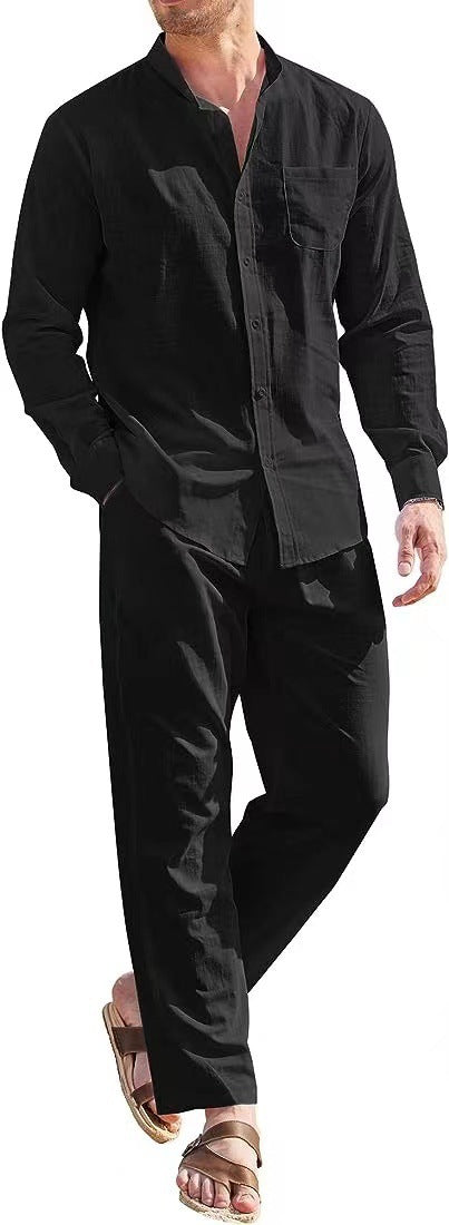 Herren Hemd Langarm Elegant mit passender Hose