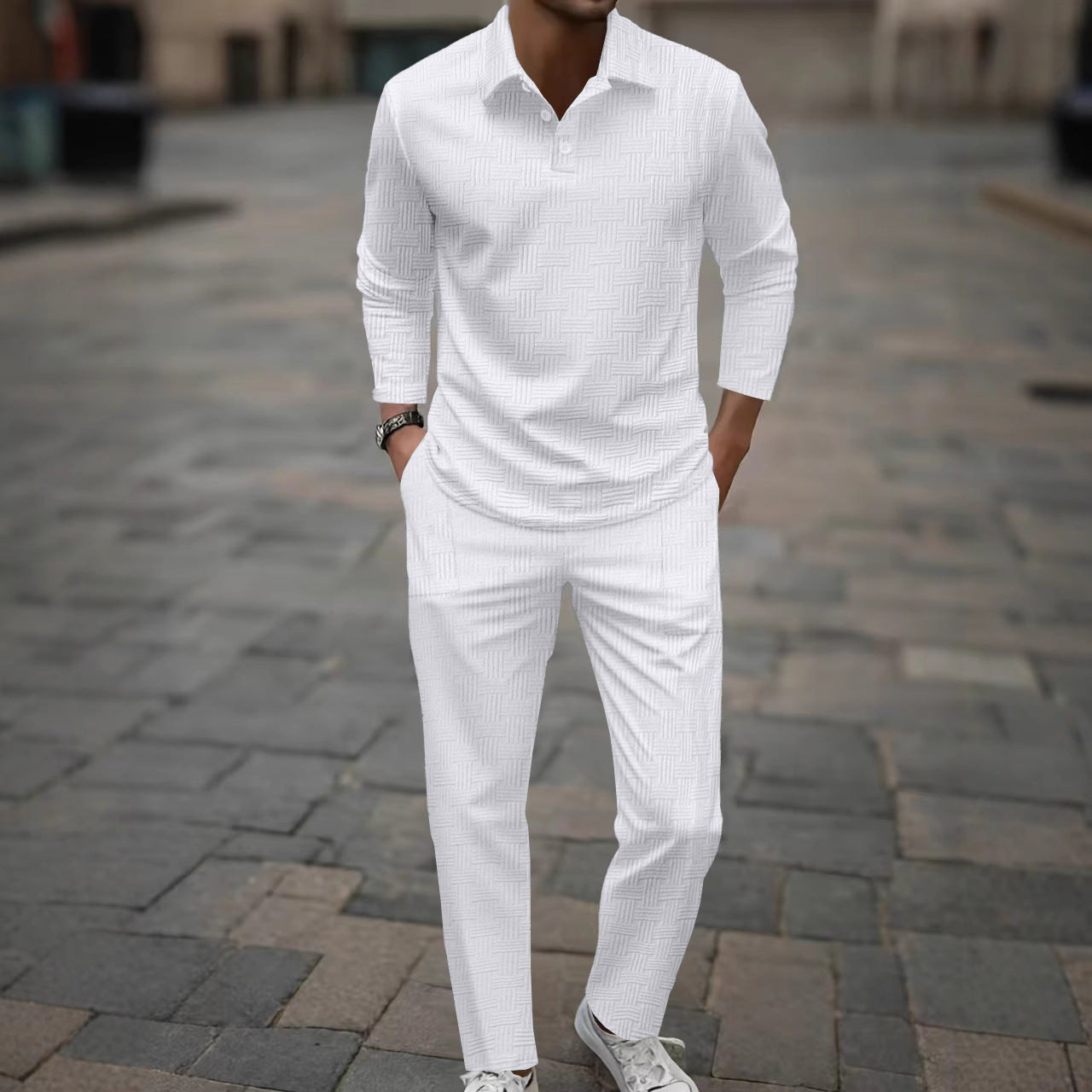 Herren Freizeitanzug Elegant Bequem Strukturiert