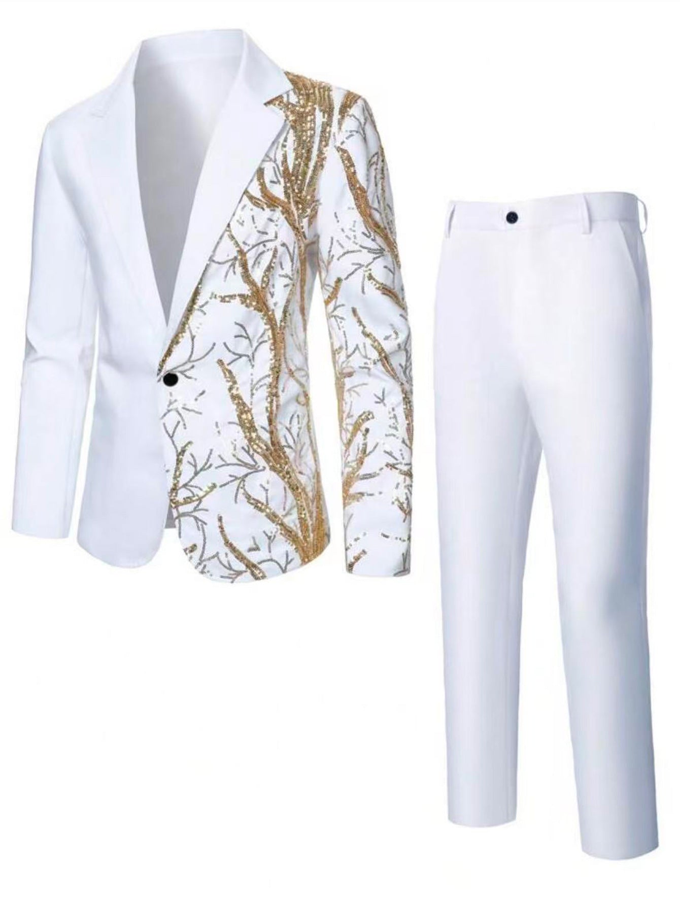 Herren Anzug Pailletten Glamour mit Verzierungen Berlin Style