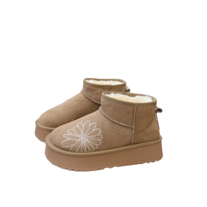 Damen Winterboots Bequem Warm Rutschfest