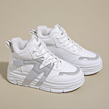 Damen Sneaker High Top Weich Bequem Modisch