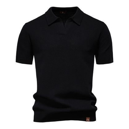 Herren Polo-Shirt Kurzarm Strukturiert Modern Berlin